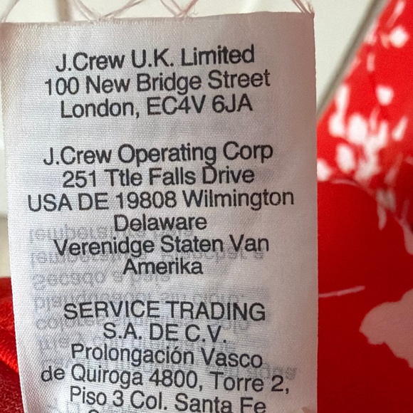 J. Crew Red and White Floral Mini Dress - Picture 4 of 5